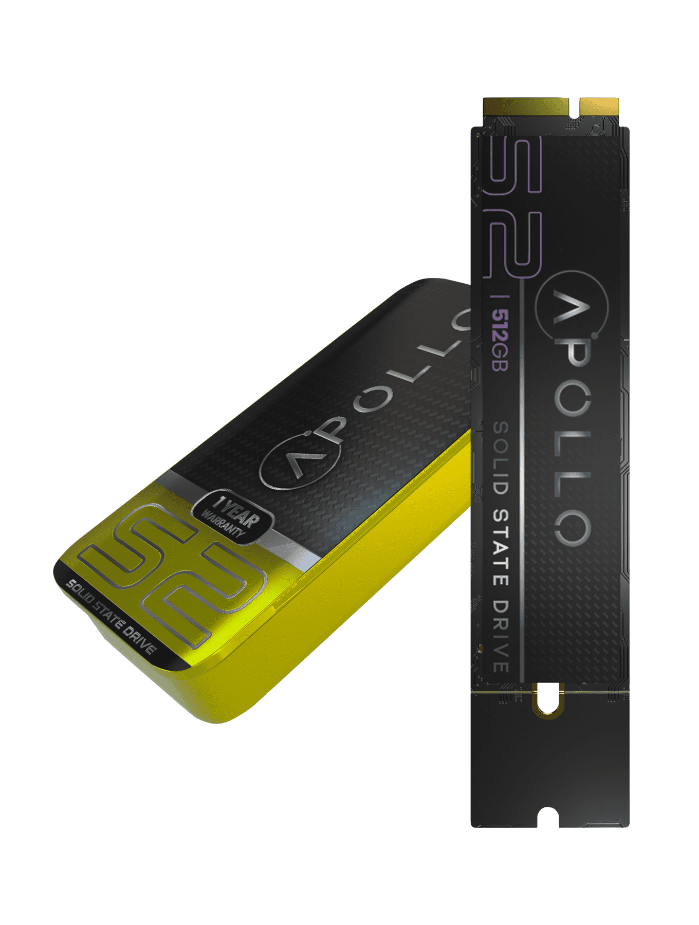 Replacement Apollo S2 512GB Mac SSD (NVMe PCIe Gen3x4) Compatible For MacBook Air 11" & 13" A1465 A1466 (2012) / Pro 13" & 15" Retina (2012 - 2013)
