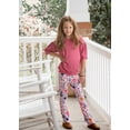 thumbnail image 3 of Millie Loves Lily Girls Dusty Rose Top and Flared Legging Set,Big Girls, Size 6, 3 of 3