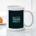 thumbnail image 3 of CafePress - Teacher Word Cloud - 11 oz Ceramic Mug - Novelty Coffee Tea Cup, 3 of 4
