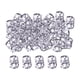 thumbnail image 5 of 100 piezas de anillos con cuentas para rastas, accesorios para el cabello, anillos para trenzas, clips para mujeres Plata 8mmx9mm, 5 of 8