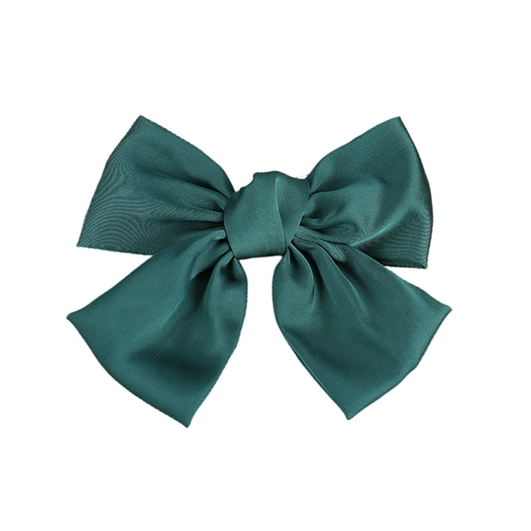 Velvet Solid Color Hair Bow Clip with Long Ribbon Elegant Sweet French Barrette Hair Accessories, Christmas Gifts,Temu