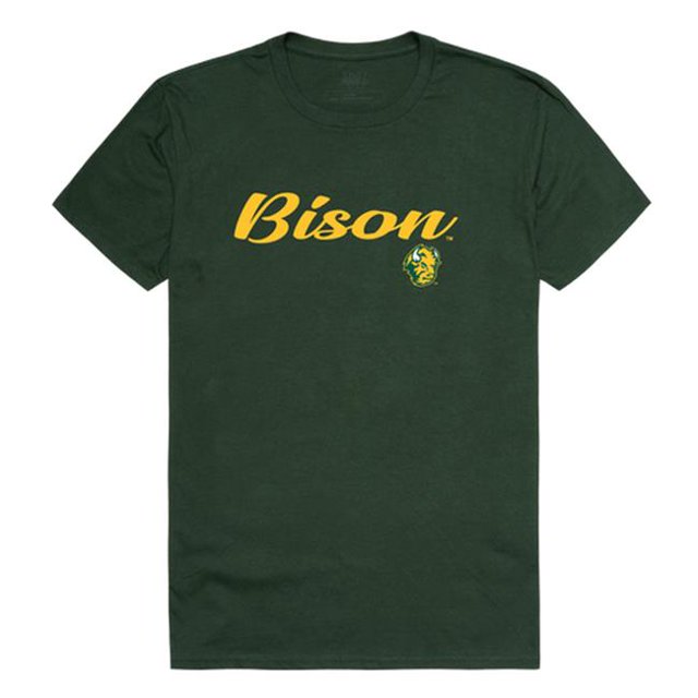 W Republic 554-140-FOR-01 North Dakota State University Script T-Shirt, Forest Green - Small