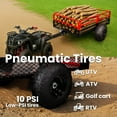 thumbnail image 3 of XtremepowerUS 1500lb Agricultural Field Trailer With Solid Steel Floor For Lawn/Garden Tractors, ATV's, UTV's, 15 Cubic Foot Capacity, 3 of 5