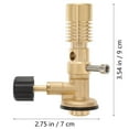 thumbnail image 2 of LOVEVER Portable Bunsen Burner for Home Use with Brass Material and Gas Flow Adjustment 5 Inches, 2 of 8