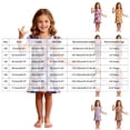 thumbnail image 4 of Leey-World Halloween Toddler Pajamas Girls Cute Halloween Nightgown Dress Flutter Short Sleeves 2-10 Years Soft Casual Dress, 4 of 7