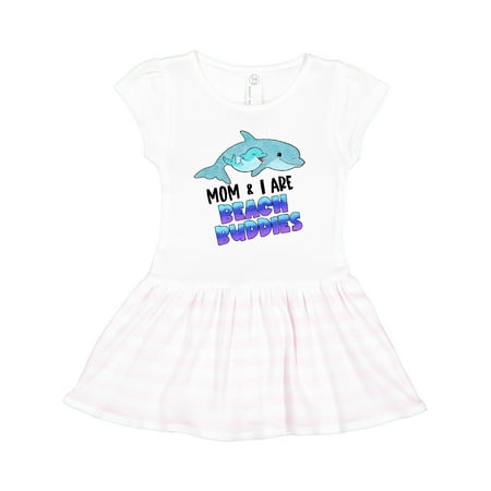 

Inktastic Mom and I Are Beach Buddies Cute Dolphins Gift Toddler Girl Dress