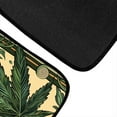 thumbnail image 5 of Uourmeti Green Boho Maple Leaf Car Floor Mats 4 Pieces Auto Accessories Vehicle Carpet Non-Skid Backing, Universal Fit, 5 of 7
