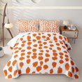 thumbnail image 2 of Erosebridal HDaub Quilt King for Girls, Vertical Blot Print King Coverlet Set, Orange White, 3 Pieces, 2 of 7