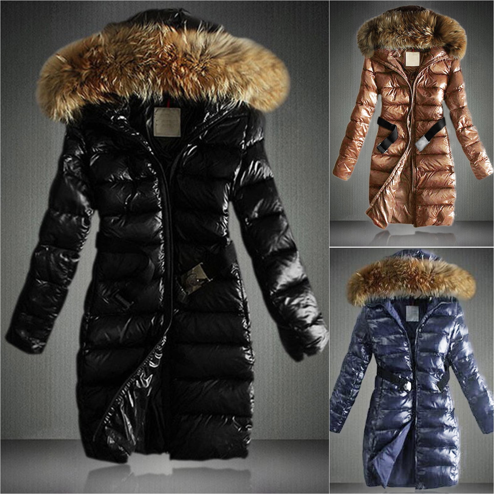 womens jackets with big fur hoods