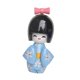 thumbnail image 5 of Figura de muñeca japonesa de dibujos animados en miniatura, pequeña escultura, figura de escritorio, geisha Azul B, 5 of 9