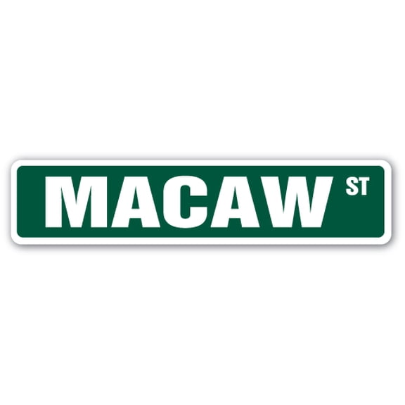 Macaw Street [3 Pack] of Vinyl Decal Stickers |for Laptop Car