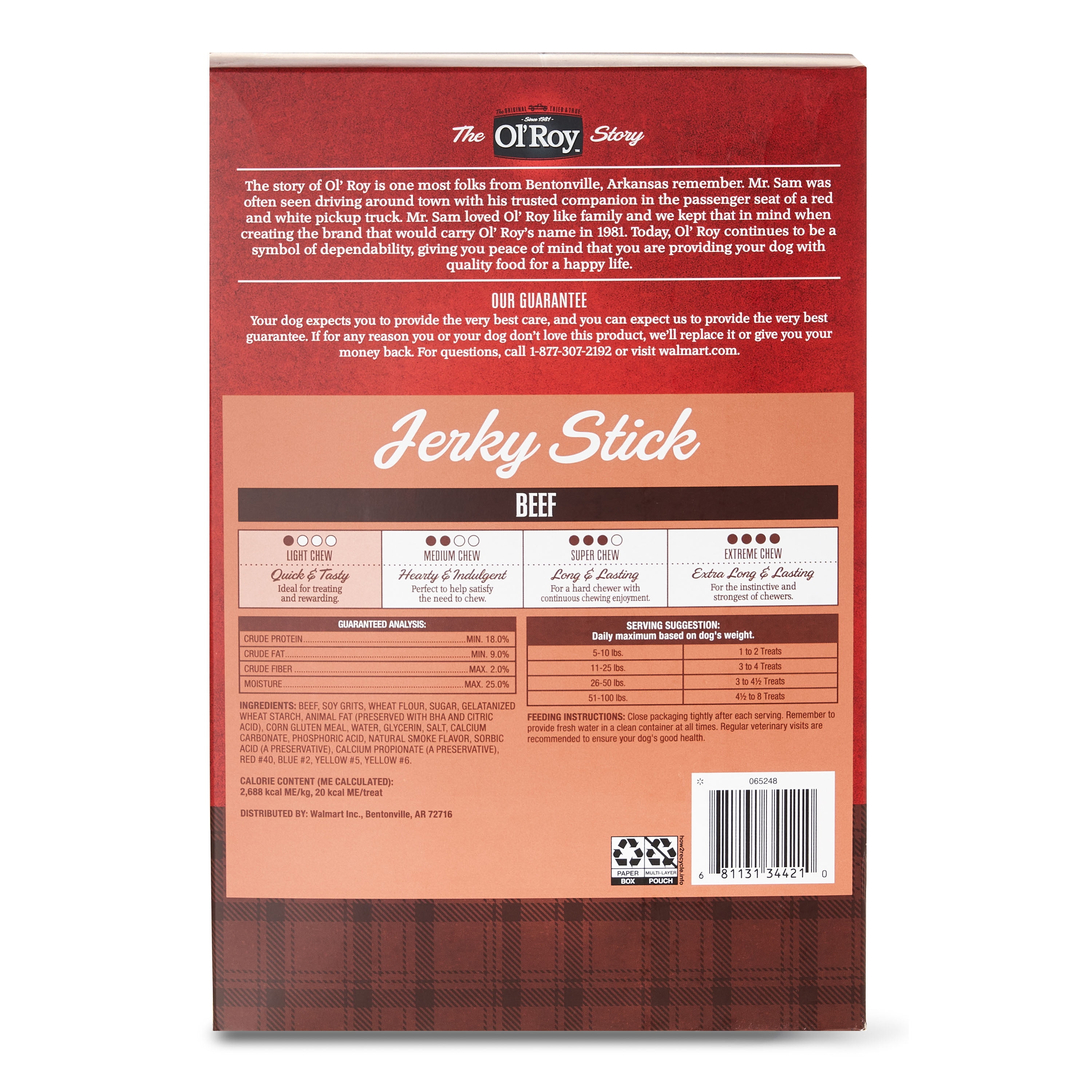 Ol roy jerky sticks recall top