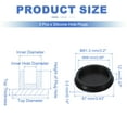thumbnail image 2 of Uxcell 3 Pcs Tapón de Silicona en Forma de T, Diámetro 80 mm/3.15 Pulgadas, Tapón de Silicona Impermeable Reutilizable para Sellar Agujeros Redondos en Equipos de Tuberías, Negro, 2 of 7