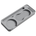 thumbnail image 3 of Tnarru Tapis de Compression en Silicone pour Café avec Rangement Résistant à la Chaleur Léger Polyvalent pour Porte-Filtre et Accessoires 24x9.4x2.2cm Gris, 3 of 8