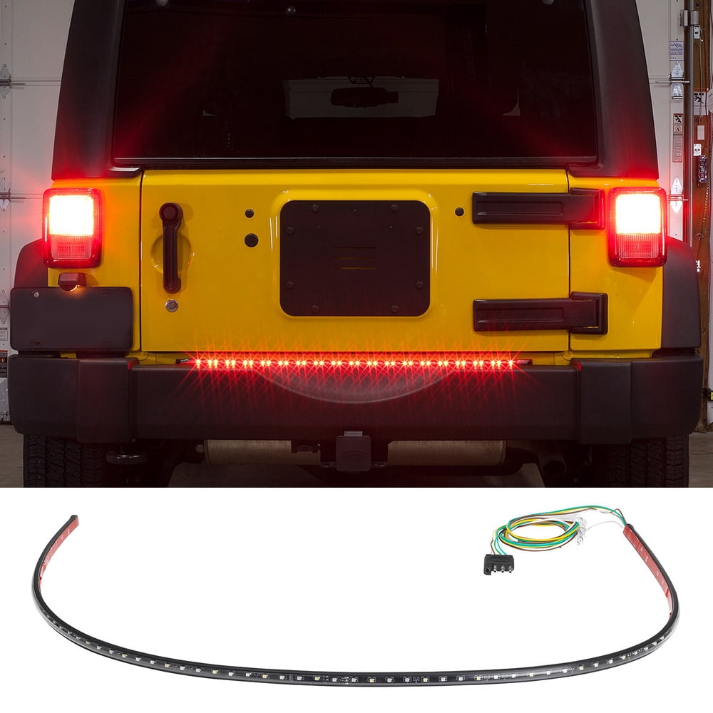 LEDGlow 36 Inch Red TailFlex SUV & Truck Tailgate LED Light Bar with White Reverse Lights