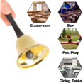 thumbnail image 2 of Hand-ringed metal bells in gold imitation Medium 65*120mm, 2 of 4