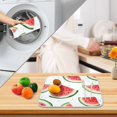 thumbnail image 3 of Yayeee Dish Drying Mat for Kitchen Counter 16" x 18" Microfiber Super Absorbent Coffee Decorative Pad, Red Watermelon, 3 of 9