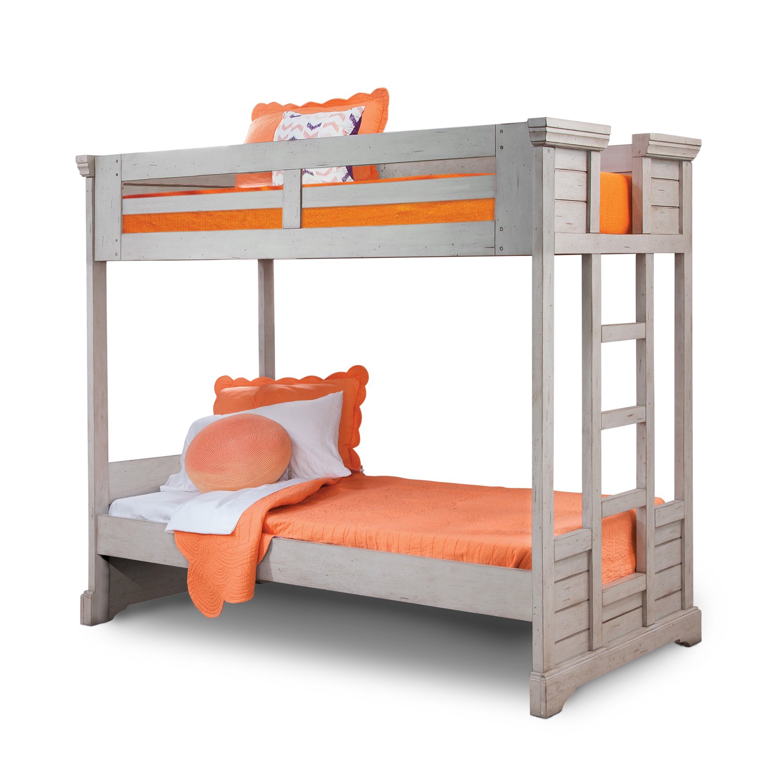 American Woodcrafters Stonebrook Twin Over Twin Bunk Bed with Optional