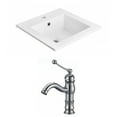 thumbnail image 1 of American Imaginations 21-in. W 3H4-in. Ceramic Top Set In White Color - Overflow Drain Incl. AI-15860, 1 of 1