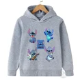 thumbnail image 3 of Sudadera con capucha para niños de Disney Stitch, primavera y otoño, moda urbana, para bebés, niños y niñas, jersey deportivo para exteriores, 3 of 5