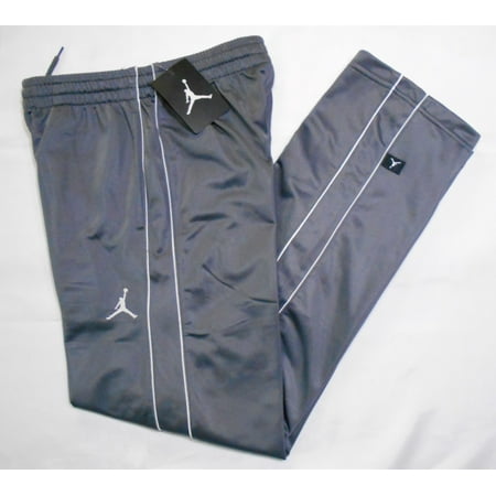 JORDAN LONG PANTS BOYS - BLACK GREY WH MEDIUM - ATHLETIC SWEATPANTS FLEECE TRACK