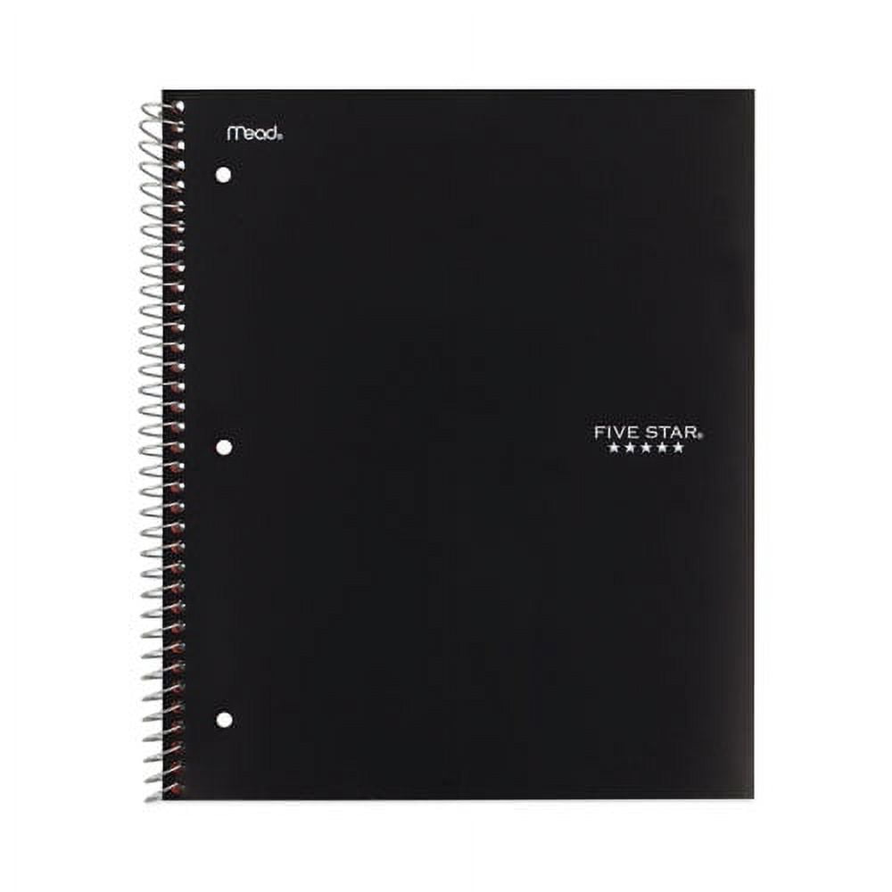 Wirebound Notebook, 1 Subject, Medium/College Rule, Randomly Assorted Covers, 11 x 8.5, 100 Sheets, 6/Pack | Bundle of 2 Packs