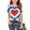 Sky Blue, variant on BRGZLK 4th of July Shirts for Girls Cute Trendy Short Sleeeve Round Neck Patriotic Shirt USA Flag Tie-Dye Stars Stripes Print Comfy Loose Breathable Tee Tops Wine 3-4 Years
