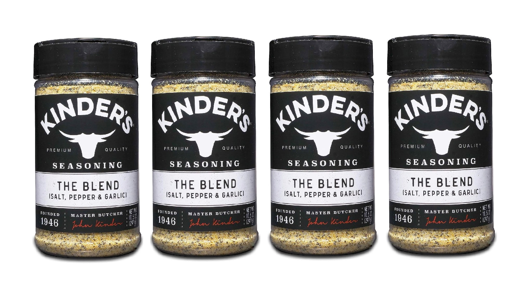 Kinder's The Blend Seasoning Salt, Pepper and Garlic (10.5 oz.) 4PK