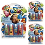 12 Tubes Bloonies Colors Blow Plastic Balloons Bloonies Fun Kids Party Bubbles