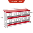 thumbnail image 2 of Chicken Nesting Box with Roll Out Egg Tray, Galvanized Steel Rustproof Laying Boxes for Hens, Chickens & Ducks, Ventilated & Easy-Clean Design, 2 of 8