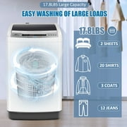 Adnoom Portable Washing Machine, 17.8lbs Large Fully-Automatic Laundry Washer, 10 Washing Programs & 8 Water Levels Selections Machine Ideal for Apartments Dorms Families