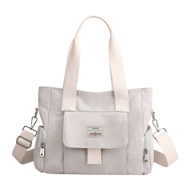 Bolso de Lona de Gran Capacidad para Mujer, Bolso de Moda, Bolso Bandolera Versátil para Mujer