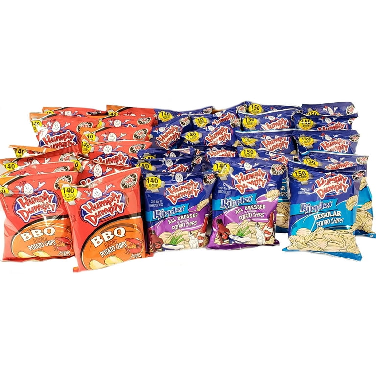 Humpty Dumpty Chips, Assorted 18 Pack, 1oz Snack Bags (BBQ Humpty Dumpty Chips, Assorted 18 Pack, 1oz Snack Bags (BBQ