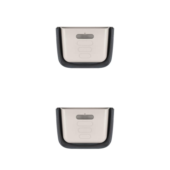 Bearachild Botes de basura de última generación de PP: un complemento perfecto para cualquier cocina o restaurante Recolección de basura gris 27.8*20*14cm 2Conjunto