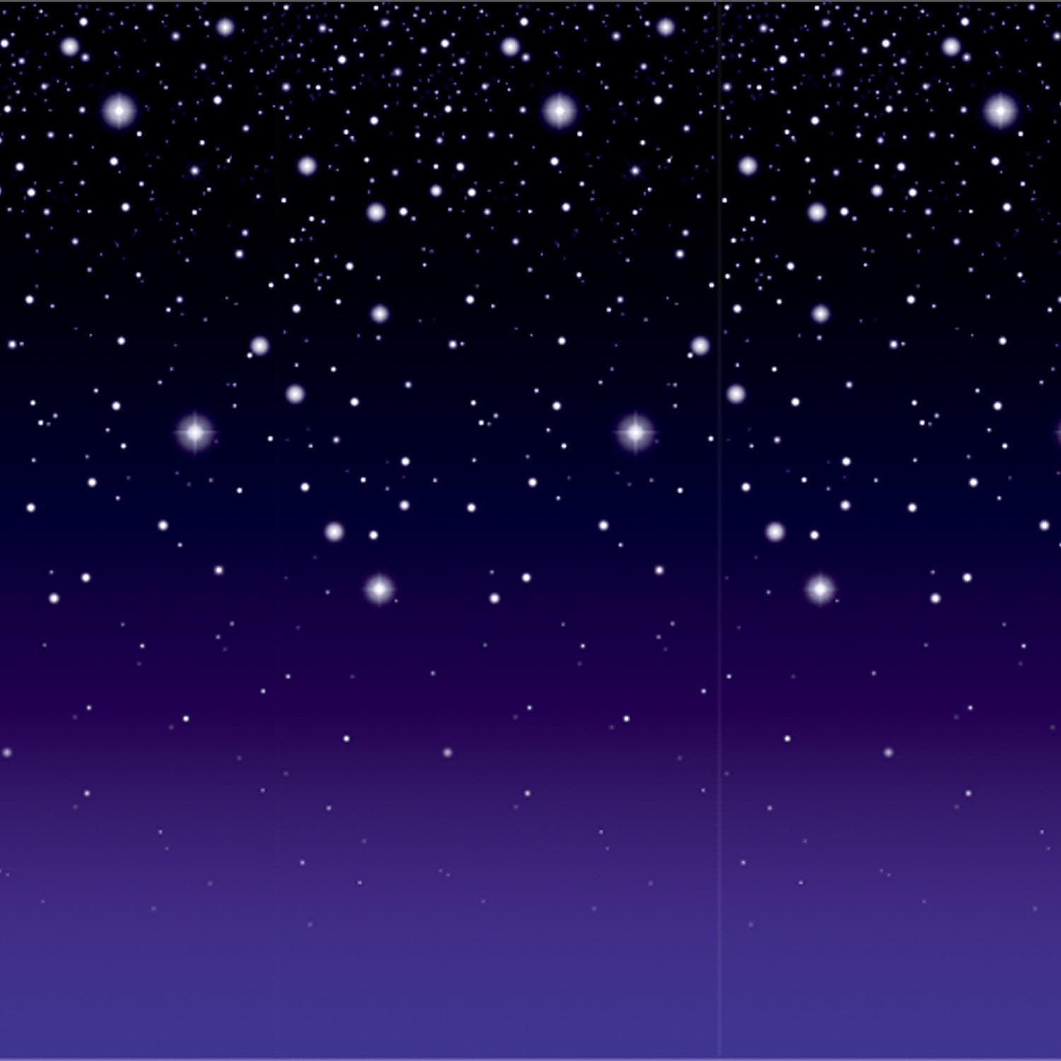 Beistle Starry Night Backdrop (52024) - Walmart.com - Walmart.com 