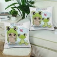 thumbnail image 2 of MKHERT Owl and Frog Throw Pillowcase Pillow Cover Cushion Couver 18x18 inch, Set of 2, 2 of 2