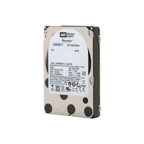 Western Digital WD5000BHTZ VelociRaptor 500GB 10000RPM 64MB SATA 6.0Gb/S 2.5 Int