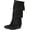Black, variant on Minnetonka Women's 3-Layer Fringe Boot,Black,9 M US