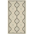 thumbnail image 3 of Safavieh Courtyard Bayon Geometric Indoor/Outdoor Area Rug, Ivory/Black, 2'7" x 5', 3 of 10