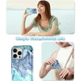 thumbnail image 5 of CASEFIV for iPhone 16 Pro Max Case,Marble Pattern 3 in 1 Heavy Duty Shockproof Rugged Hard PC+Soft Silicone Drop Protective Girls Women Cover,Green Blue, 5 of 5