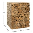 thumbnail image 5 of SAFAVIEH Jefferson Stool Light Oak / Black, 5 of 7