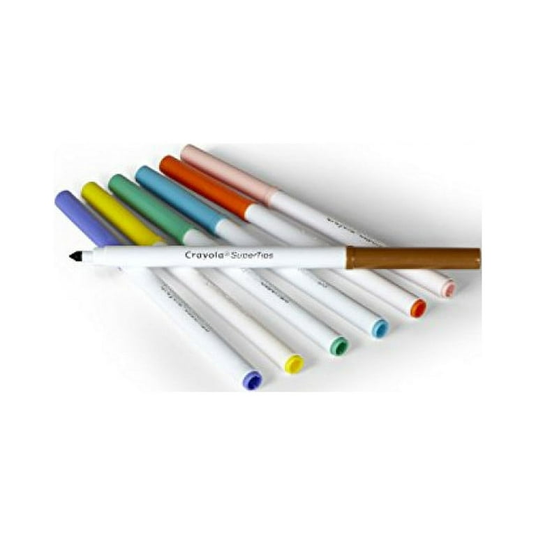 Crayola Super Tips Marker Set, Washable Art Markers For School, Back T –  rrrsale