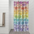 thumbnail image 2 of Pioneer Flower Floral Print Pattern Shower Curtain 36"x72" ,Bathroom Decorative Shower Curtains Set with 12 Hooks,Modern Waterproof Washable Shower Curtain, 2 of 6