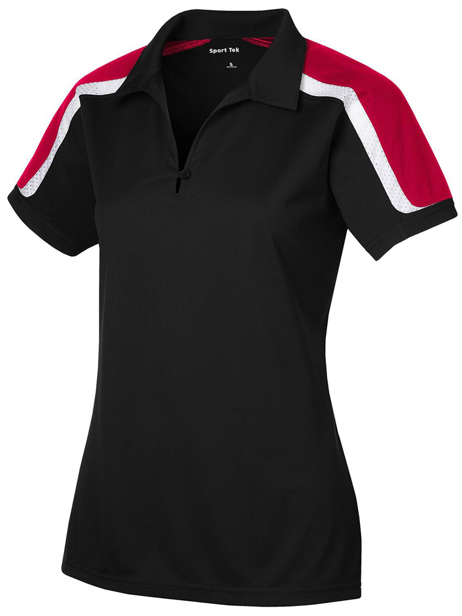 Sport-Tek - Sport-Tek Women's Tricolor Shoulder Polo Shirt - Walmart ...
