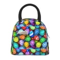 thumbnail image 2 of Naloa Colorful Easter Eggs1 Print Lunch Bag for Women Men,Insulated Lunch Box for Adult,Reusable Lunch Tote Bag for Work, Picnic or Travel, 2 of 6