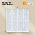 thumbnail image 3 of VINGLI 70'' H Room Divider, Non-Woven Fabric Privacy Screen, Indoor Partition Wall Dividers, Freestanding Hinged Space Separator with Modern Unique Pattern, 3 of 8