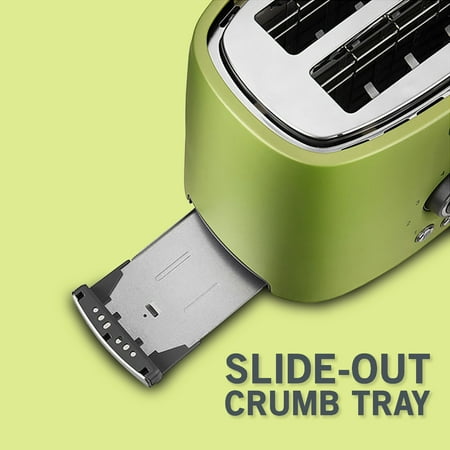 Sencor - 2-Slice Wide-Slot Toaster - Light Green