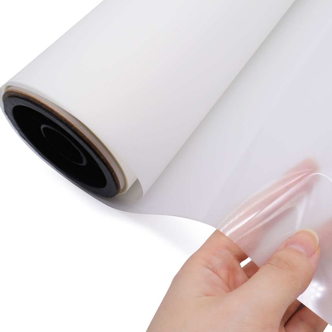 4 Rolls 17'' x 328' Hot-peel PET DTF Transfer Film with Glossy Back