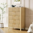 thumbnail image 5 of Luku Modern 5 Drawer Dresser, Grooved Chest, Bedroom Storage, Living Room Organizer, 5 of 7