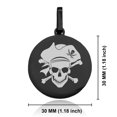 thumbnail image 2 of Stainless Steel Pirate Warrior Champion Round Medallion Keychain Circle Ring, 2 of 2